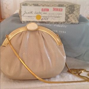 Judith Leiber evening bag.